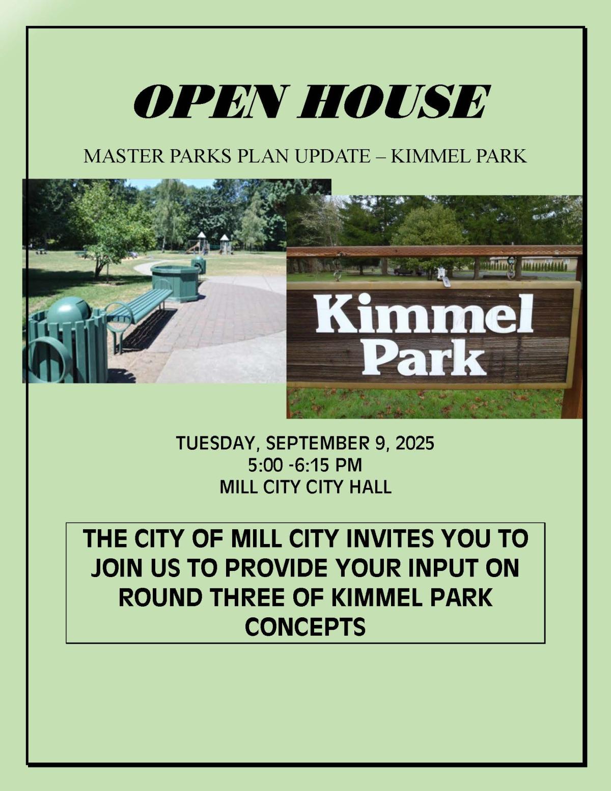 Park Planning Open House